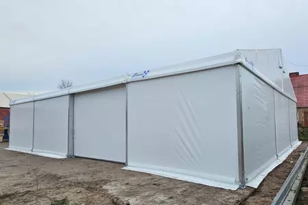 Hala namiotowa- Producent mebli sosnowych, Drezdenko